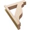 Ekena Millwork 6-in W x 24-in D x 32-in H Funston Block Rough Cedar Woodgrain TimberThane Outlooker, Primed Tan OUTUR060X24X32FST44RCPR - alternate 5
